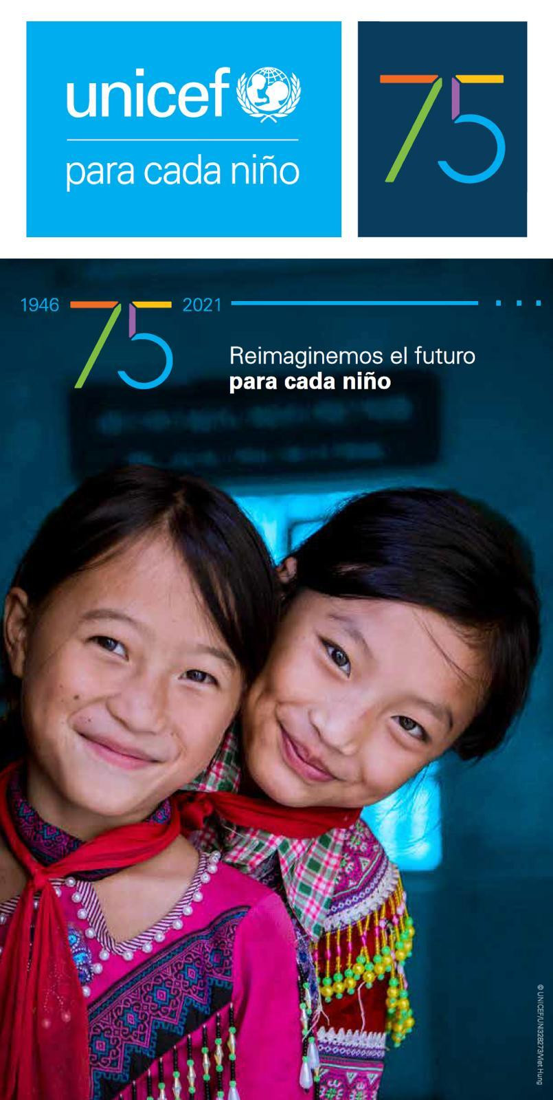 Diseño de Matias Delfino para el Día Mundial de los Niños, UNICEF en su 75 aniversario