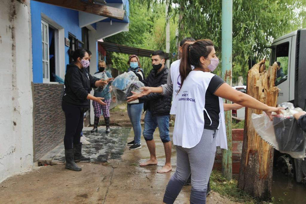 Operativo de contingencia de la Municipalidad de Quilmes en la Ribera por crecida del Río de La Plata	