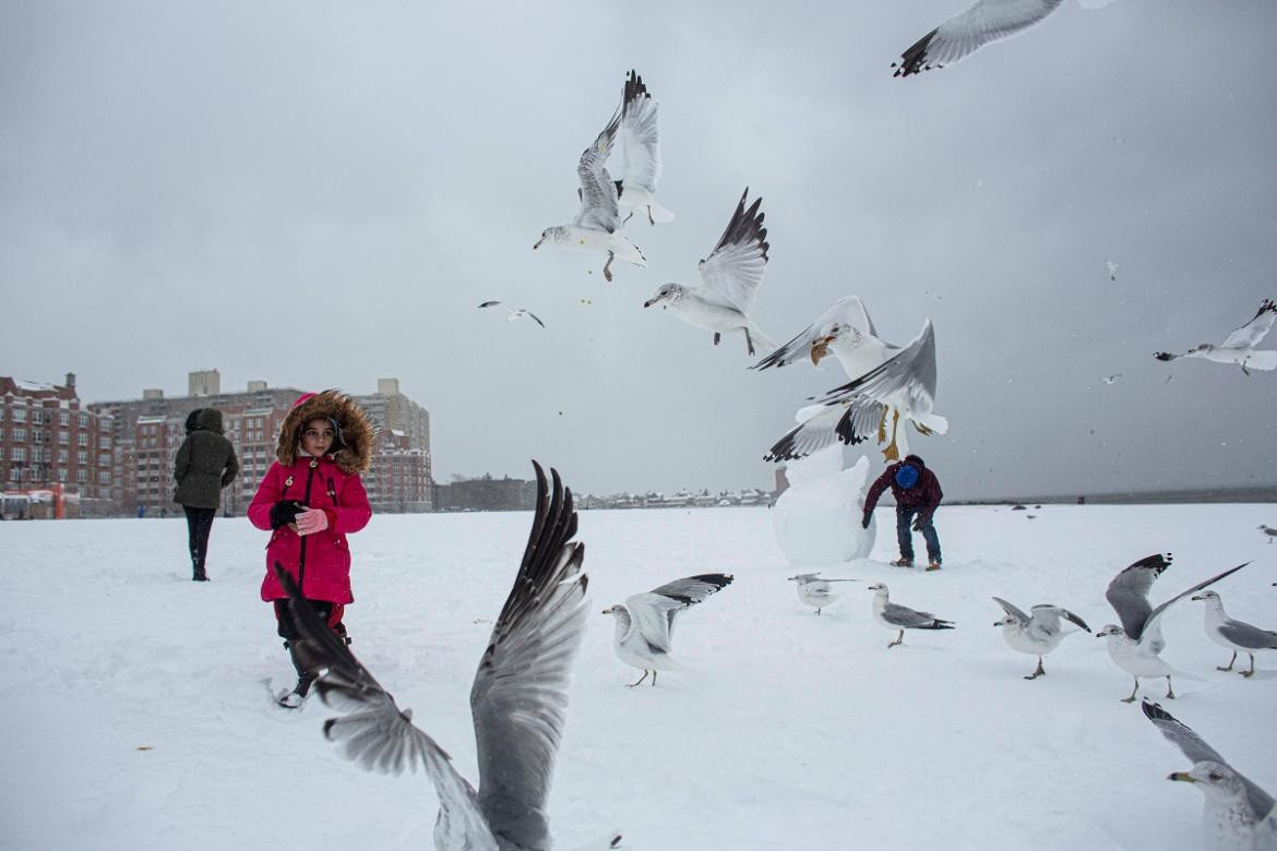 Nueva York bajo nieve, Reuters.