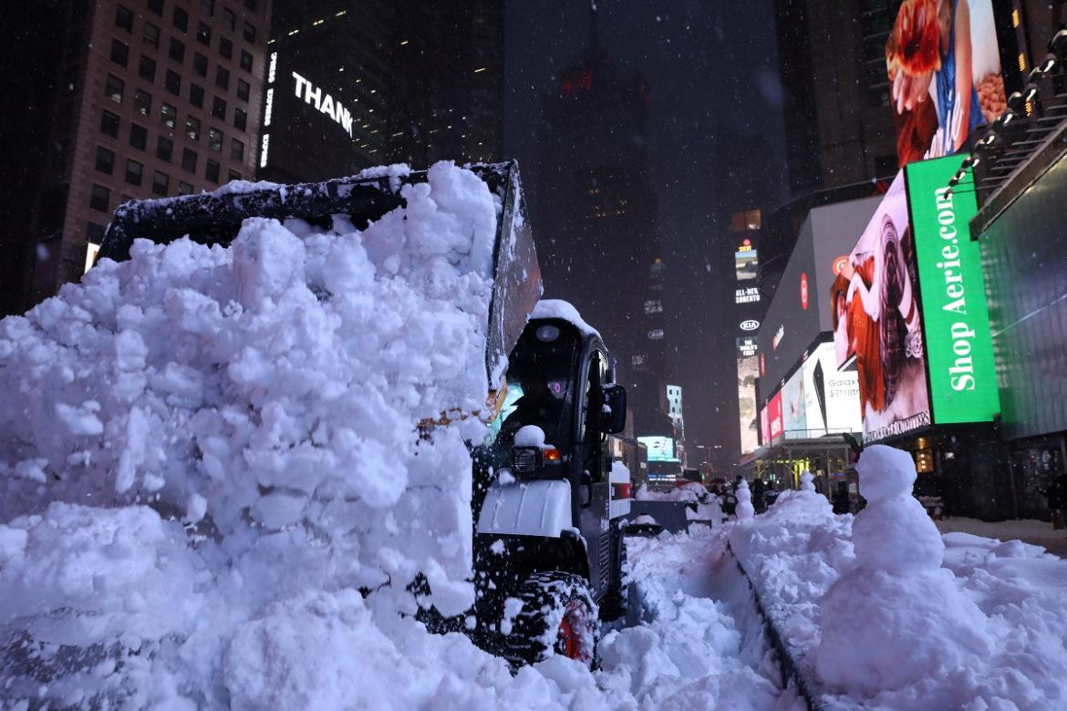 Nueva York bajo nieve, Reuters.