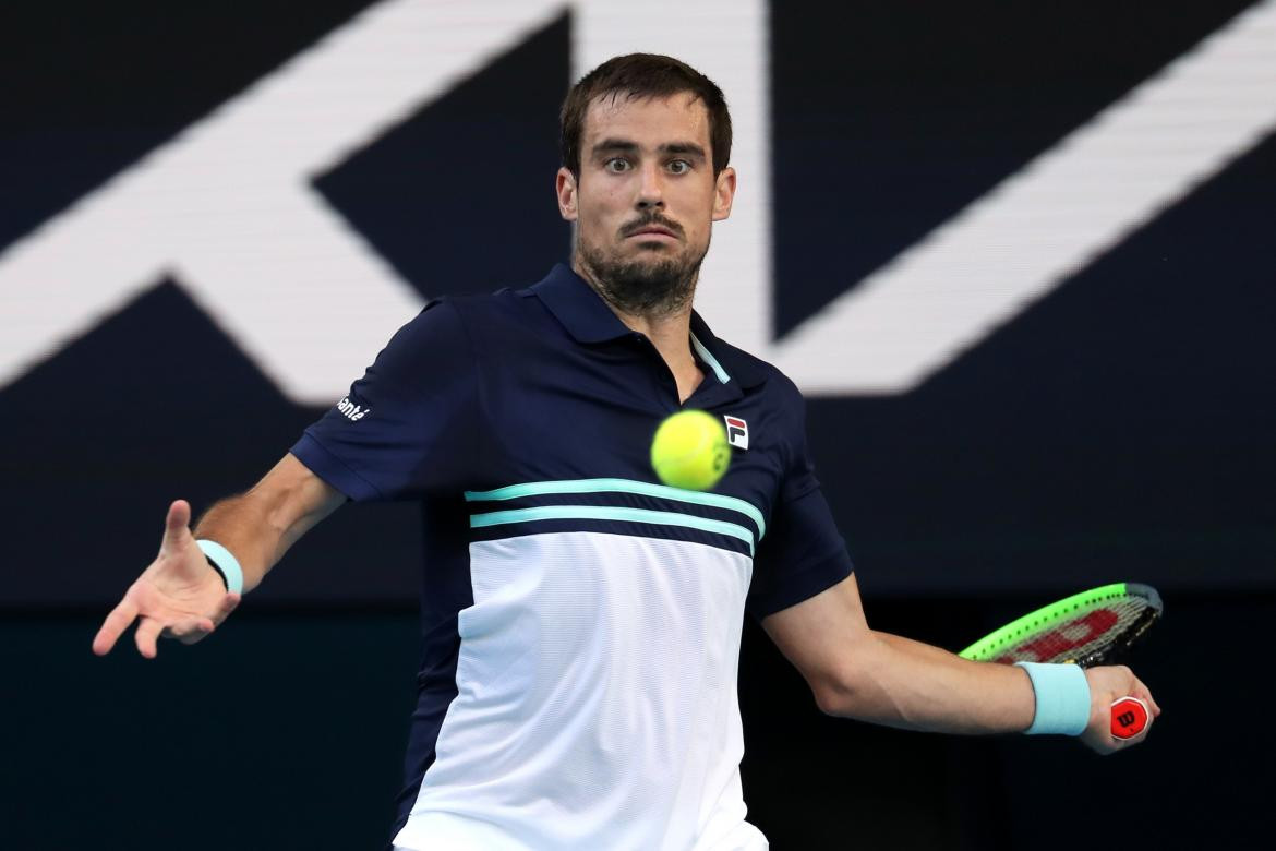 Guido Pella en la ATP Cup, REUTERS