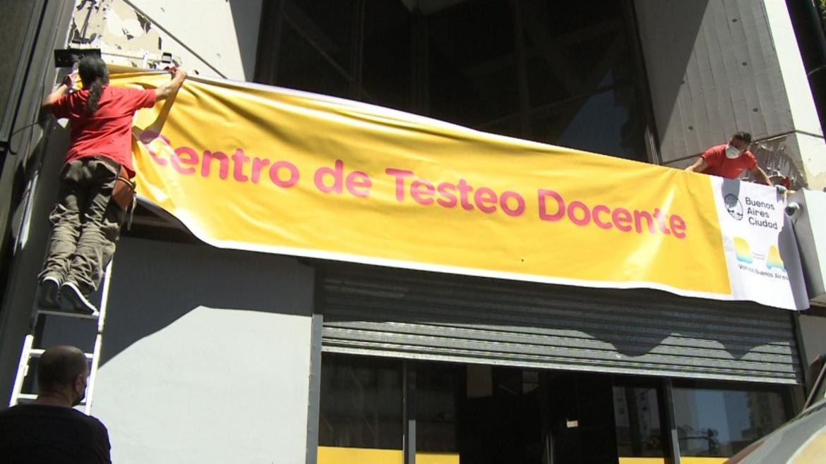 Centro de testeo docente en la Ciudad de Buenos Aires