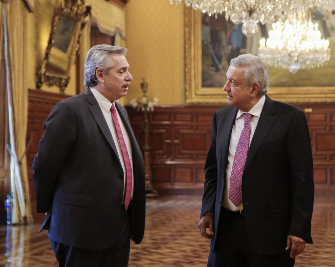 Alberto Fernández y Andres Manuel Lopez Obrador, AGENCIA NA