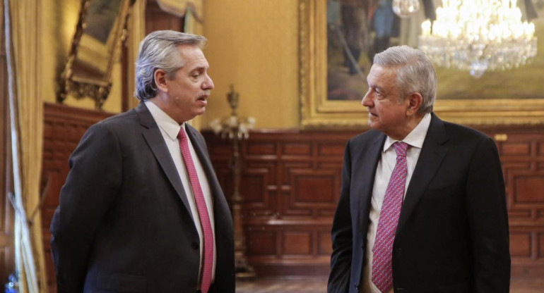Alberto Fernández y Andres Manuel Lopez Obrador, AGENCIA NA