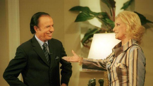 Mirtha Legrand y Carlos Menem