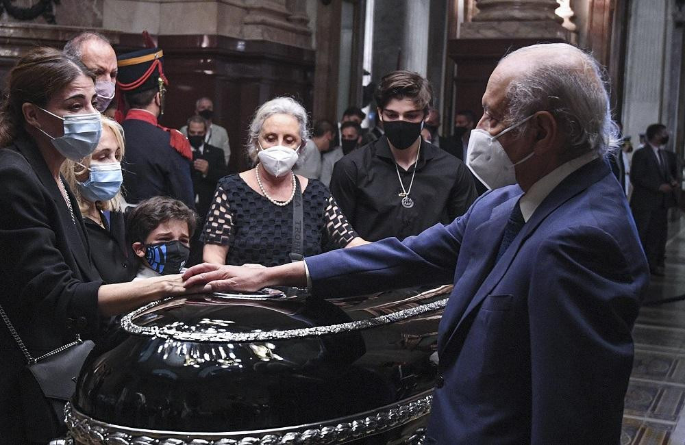 Carlos Menem, expresidente de Argentina, velatorio en el Senado, Eduardo Menem, Zulema Menem, Foto NA