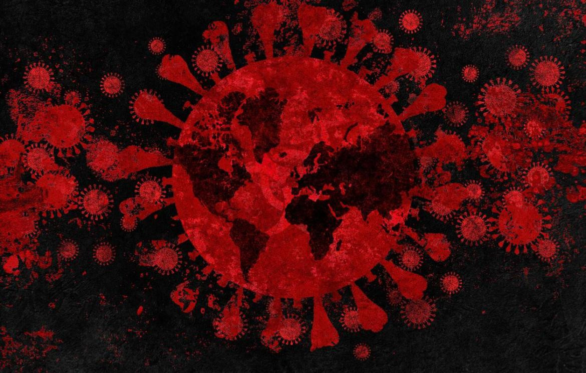 Coronavirus en el mundo, foto artística