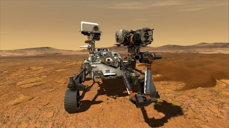 Robot Perseverance en Marte 