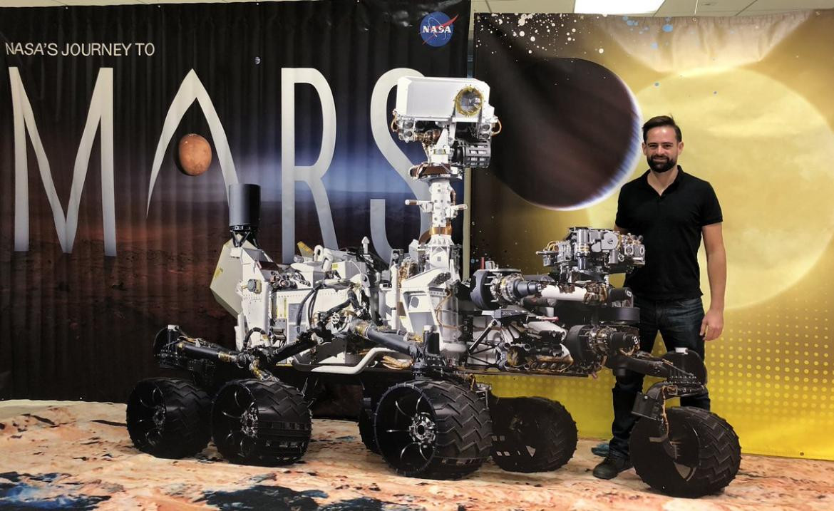 Lucas Paganini argentino en NASA junto al rover Perseverance