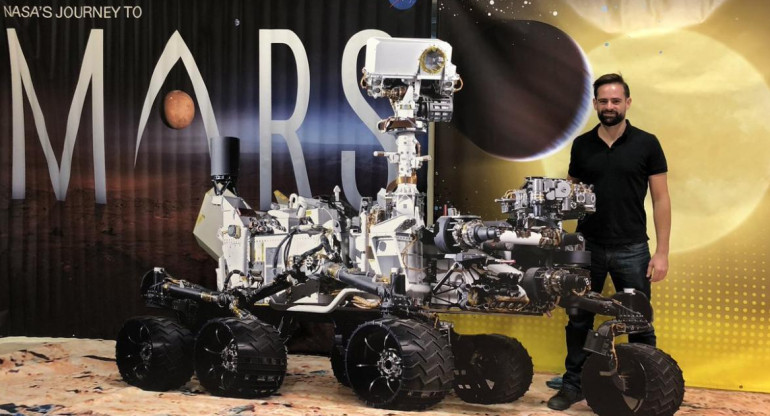 Lucas Paganini argentino en NASA junto al rover Perseverance