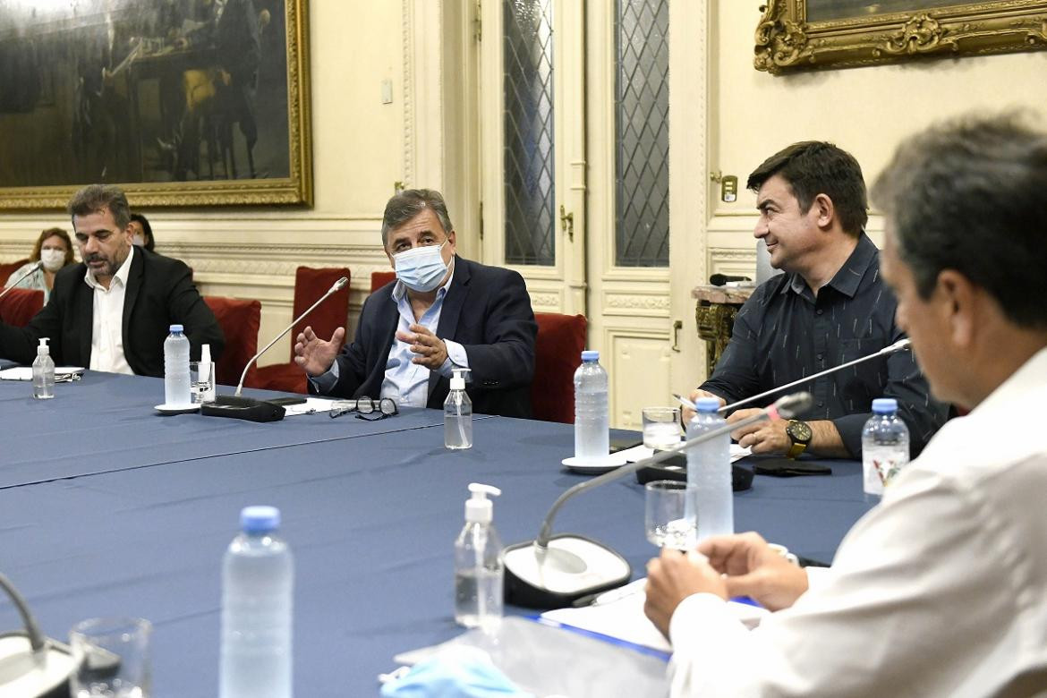 Massa se reunió con presidentes y autoridades de bloque