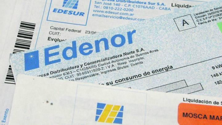 Edenor, Edesur, boletas de cobro, empresas eléctricas, Foto AS Argentina