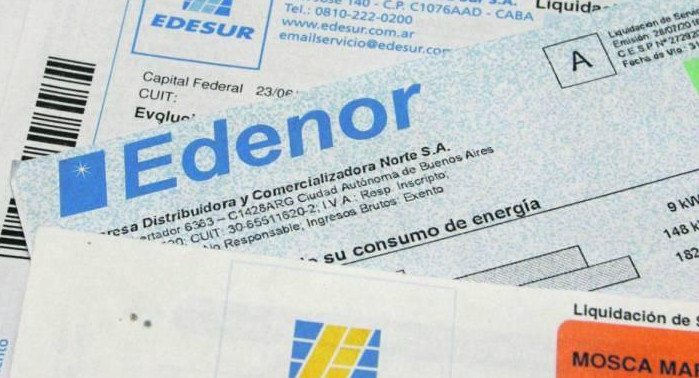 Edenor, Edesur, boletas de cobro, empresas eléctricas, Foto AS Argentina
