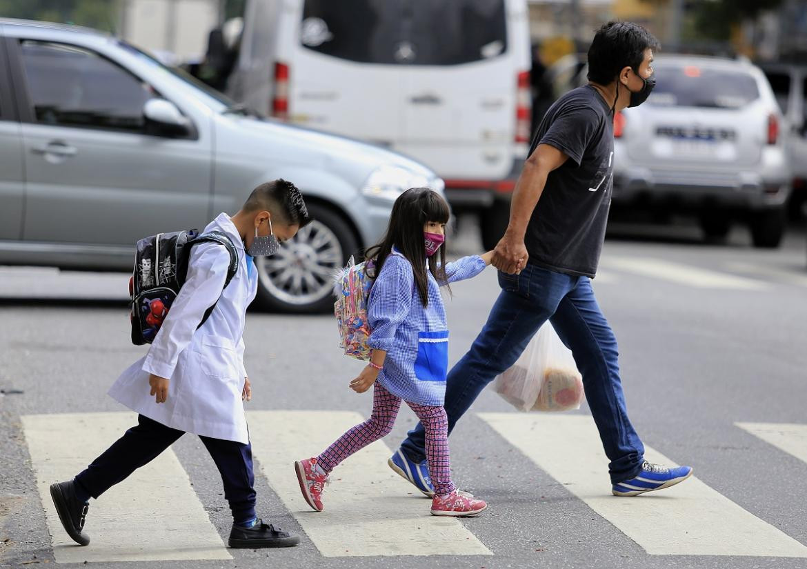 Vuelta a clases, regreso a las aulas, alumnos, escuelas, coronavirus en Argentina, NA