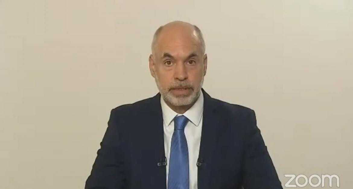 Larreta dio inicio a las sesiones legislativas en la Ciudad, captura Zoom