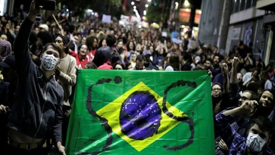 Coronavirus, Brasil, pandemia, protestas, Foto El Periódico