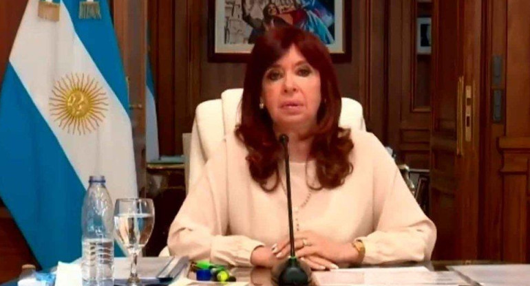 Cristina Kirchner, declaración por causa dólar futuro, captura YouTube
