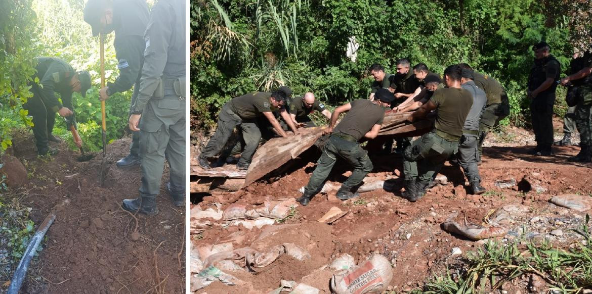 Traficaban aceite comestible a Bolivia a través de una manguera por la frontera, Fotos de Gendarmería Nacional