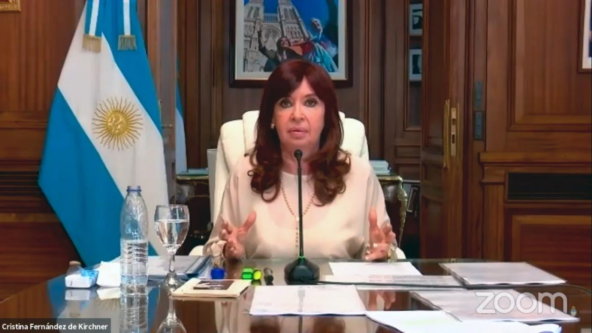 Cristina Kirchner declara en causa por dólar futuro, captura YouTube
