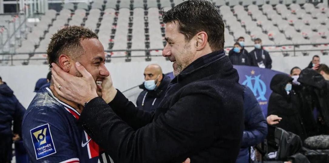 Mauricio Pochettino y Neymar, PSG