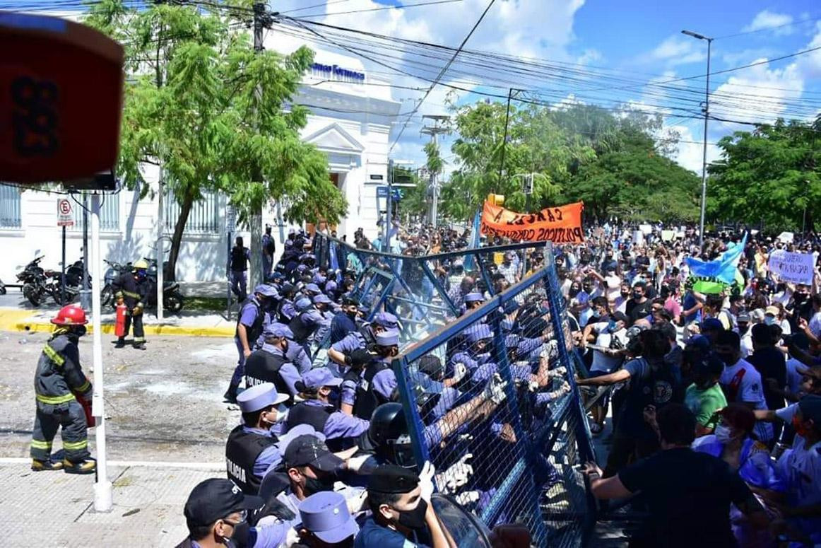 Incidentes en Formosa, protesta, Agencia NA