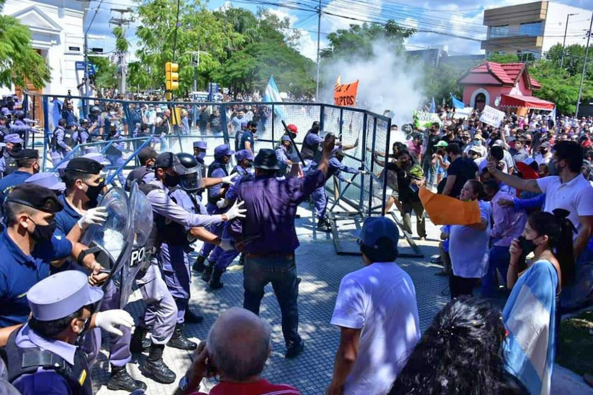 Incidentes en Formosa, protesta, Agencia NA