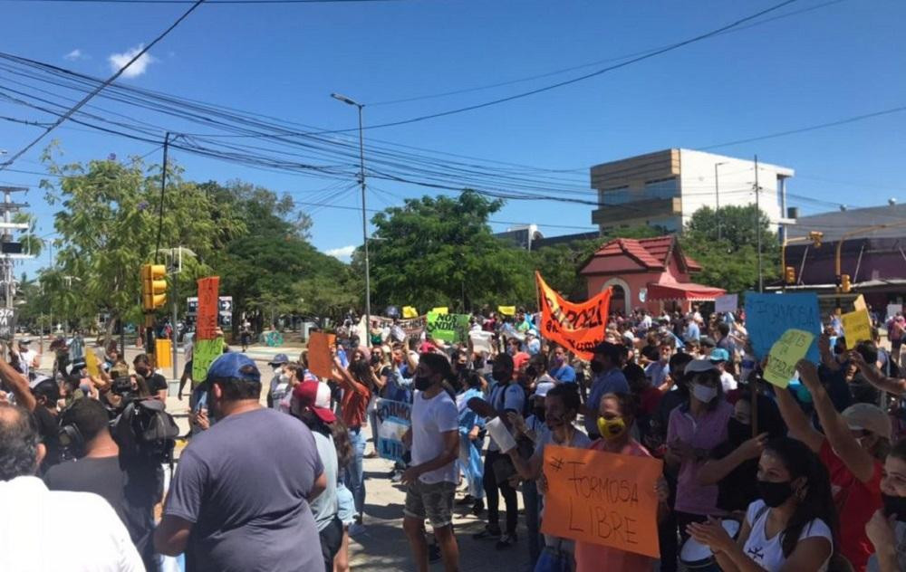 Protestas en Formosa, Twitter.