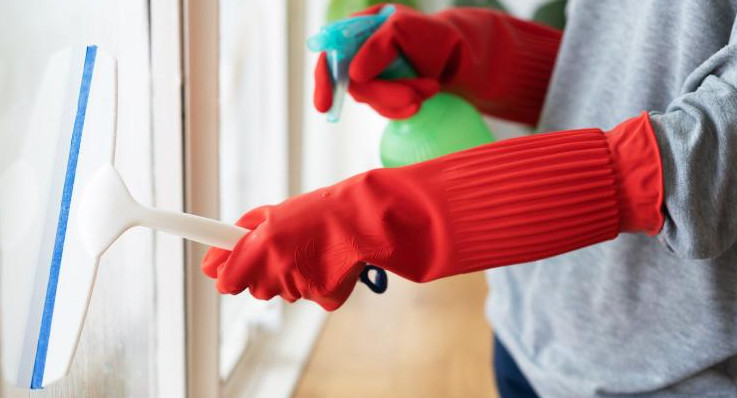 Trabajo doméstico en hogares, mujeres, limpieza