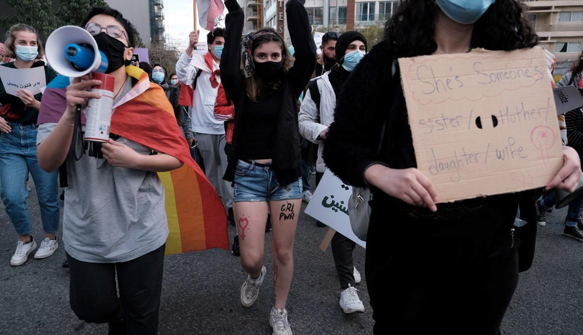 Dia Internacional de la Mujer en Beirut, Reuters.