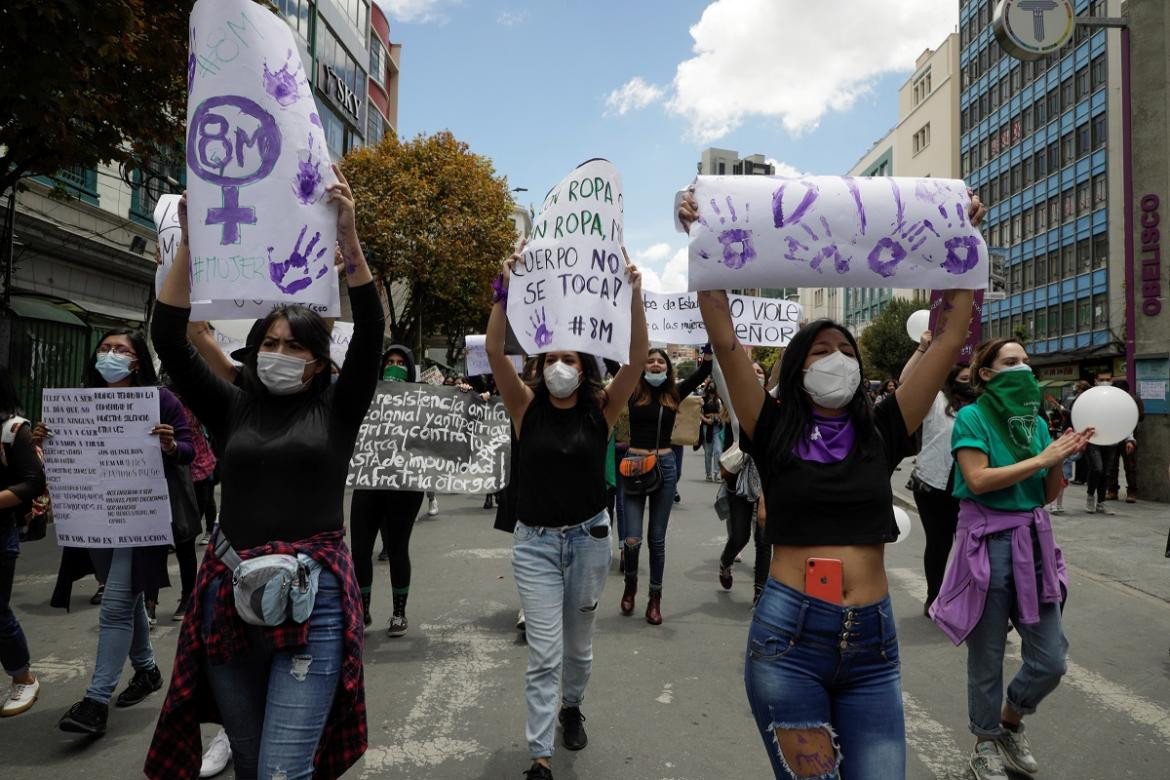 Dia Internacional de la Mujer en Bolivia, Reuters.