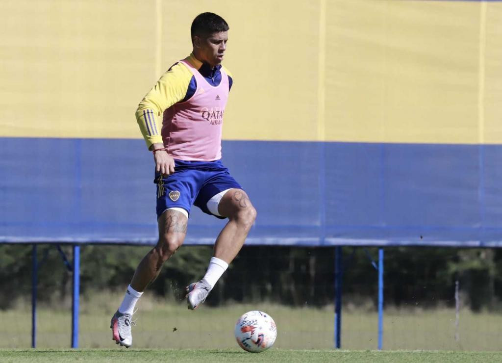 Marcos Rojo, entrenamiento en Boca, NA