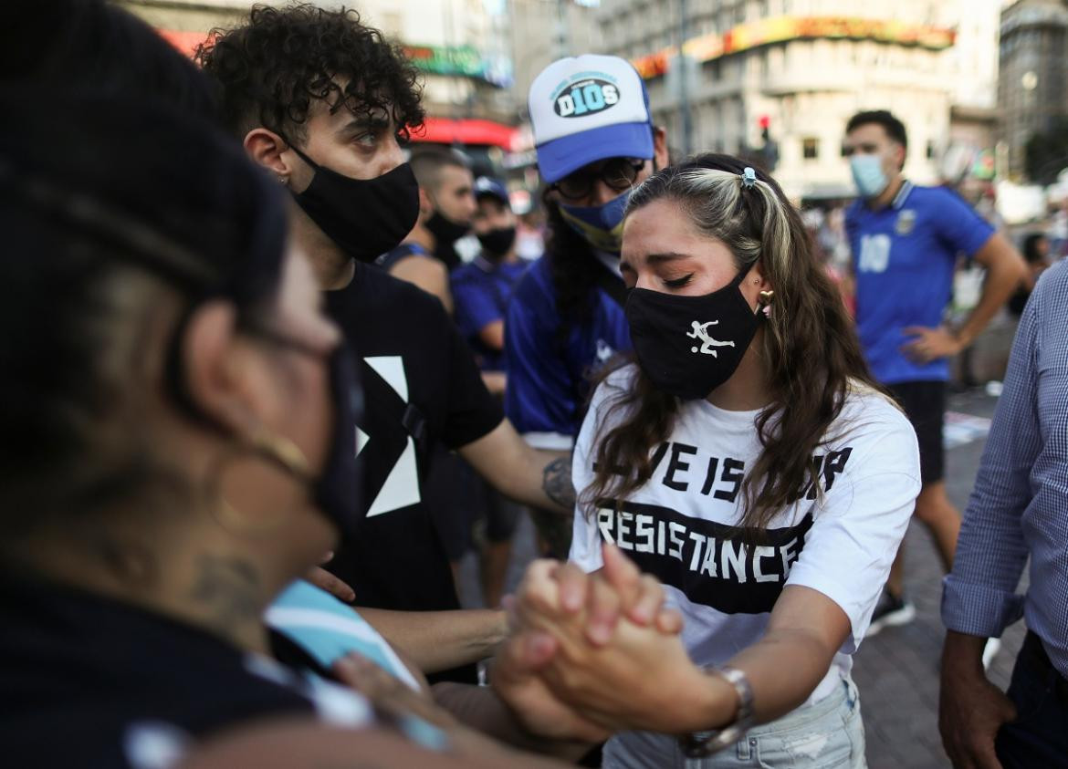 Marcha por Diego Maradona, Reuters.