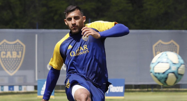 Wanchope Ábila, Boca Juniors, entrenamiento, fútbol argentino, Foto NA