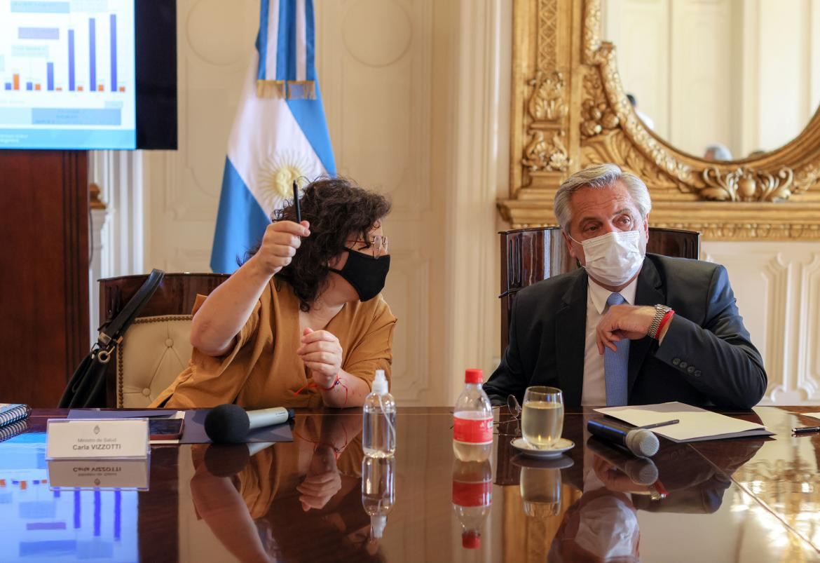 Alberto Fernández y Carla Vizzoti, AGENCIA NA