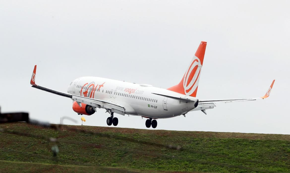 Avión de Gol Lineas Aéreas aterriza en el Aeropuerto de Congonhas, en Sao Paulo, Brasil, Reuters.