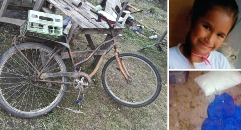 Maia Yael Beloso, bicicleta abandonada y buzo encontrado, secuestro