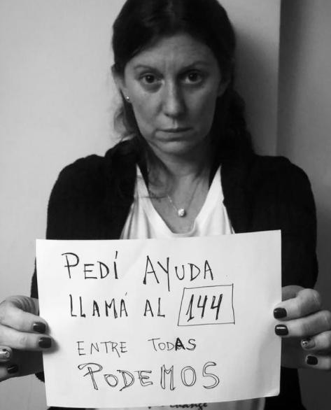 Karina Rubín, víctima de violencia de género