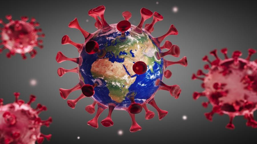 Coronavirus en el mundo, foto artística