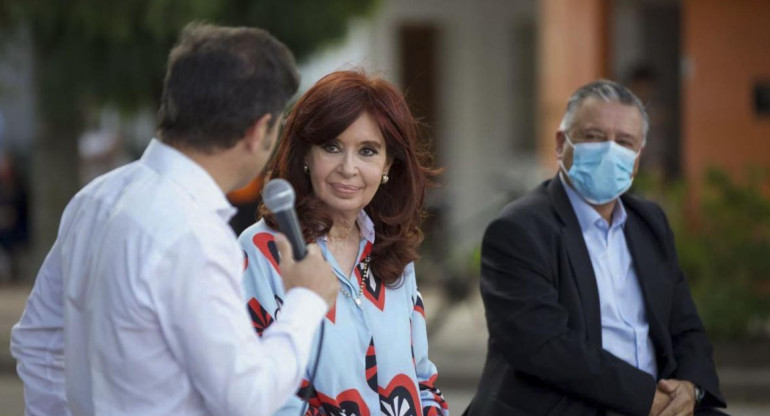 Cristina Kirchner en acto en Las Flores por el Día de la Memoria, AGENCIA NA