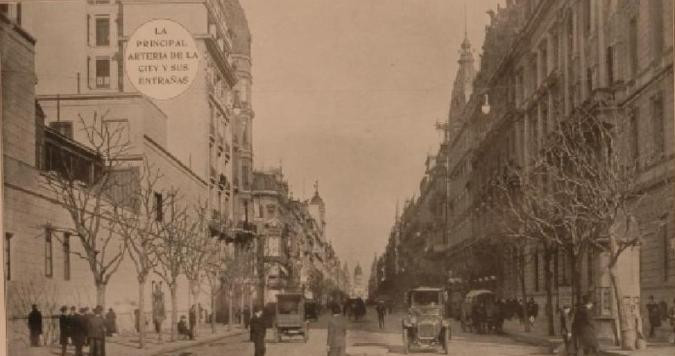 Avenida de Mayo en 1912, turismo, Buenos Aires