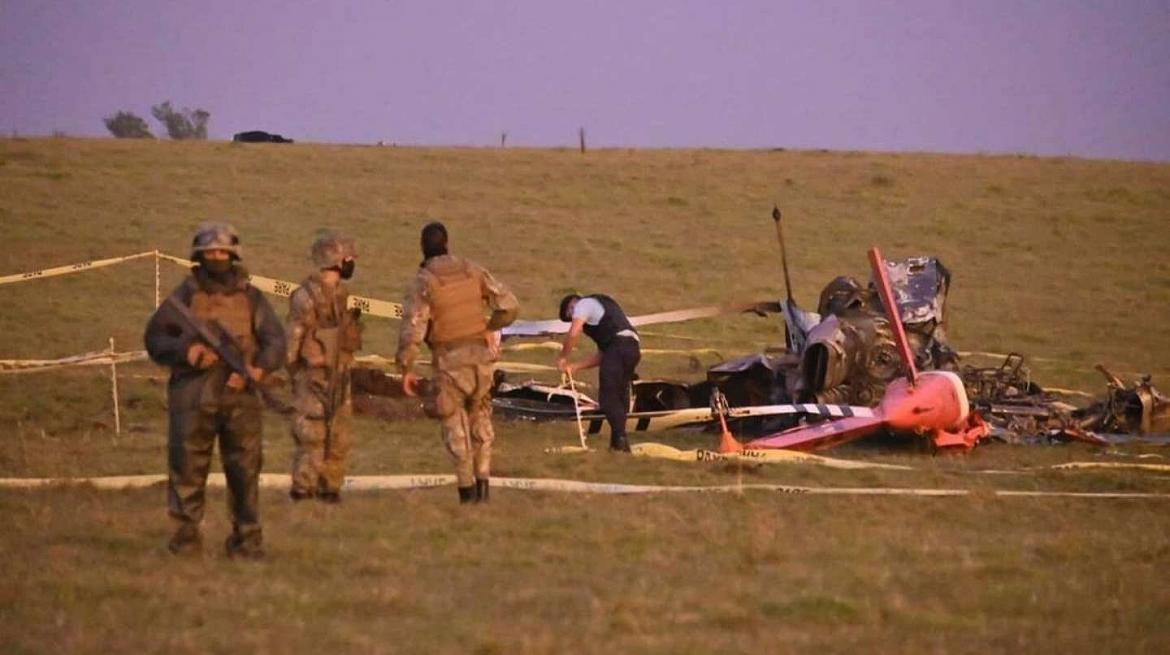 Cayó helicóptero con vacunas en Uruguay, Foto El País