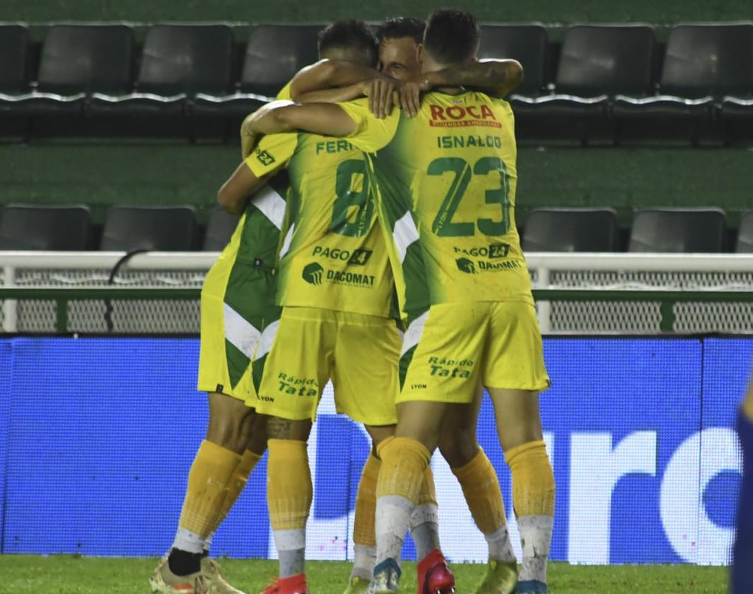 Festejo de Defensa y Justicia ante San Lorenzo por Copa Argentina, AGENCIA NA