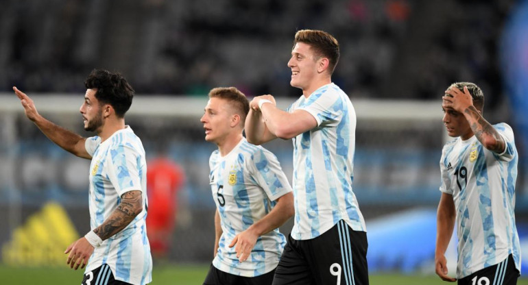Triunfo de la Selección Argentina sub 23 ante Japón en un amistoso