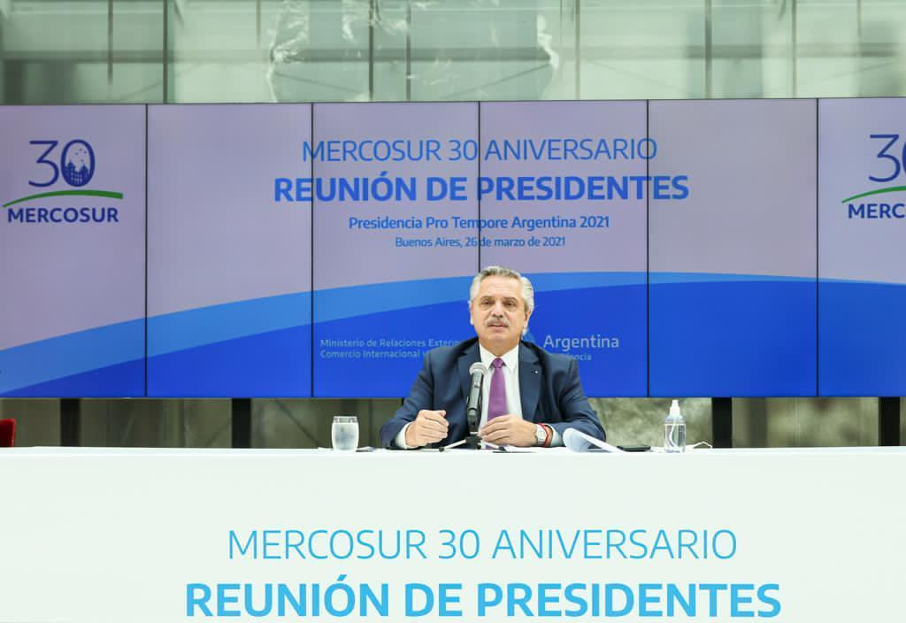 Alberto Fernández, 30 años del Mercosur, Cumbre del Mercosur, NA