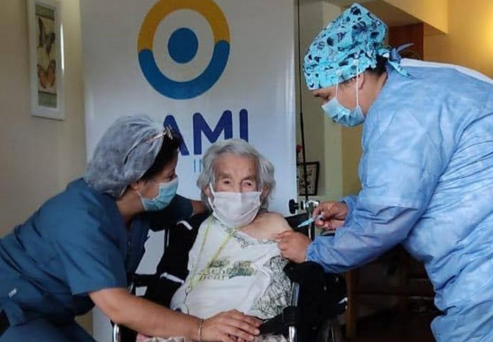 Casilda Ramona Benegas Gallego, mujer de 113 años se convirtió en la cuarta vacunada más longeva del mundo, Mar del Plata, NA