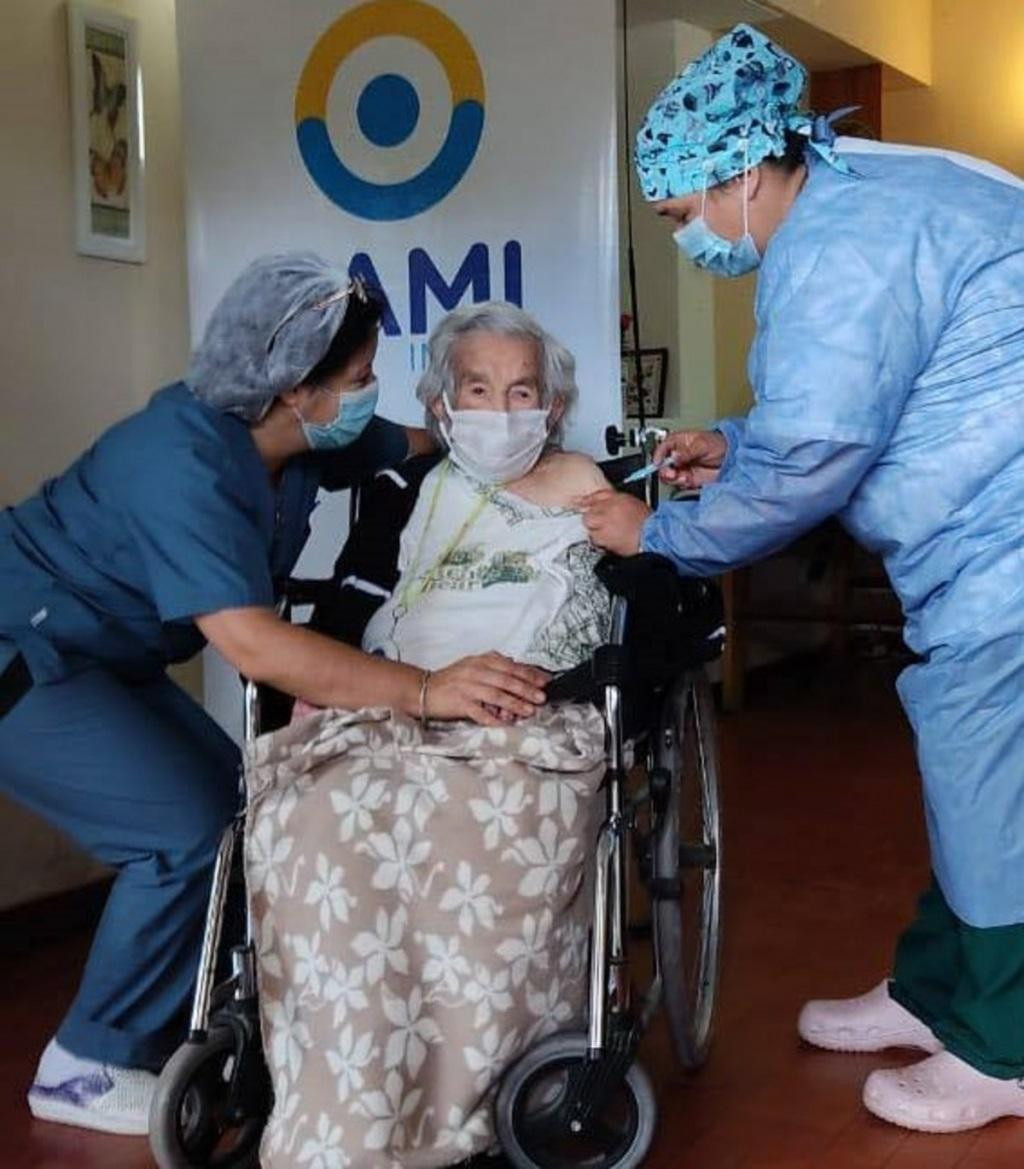 Casilda Ramona Benegas Gallego, mujer de 113 años se convirtió en la cuarta vacunada más longeva del mundo, Mar del Plata, NA