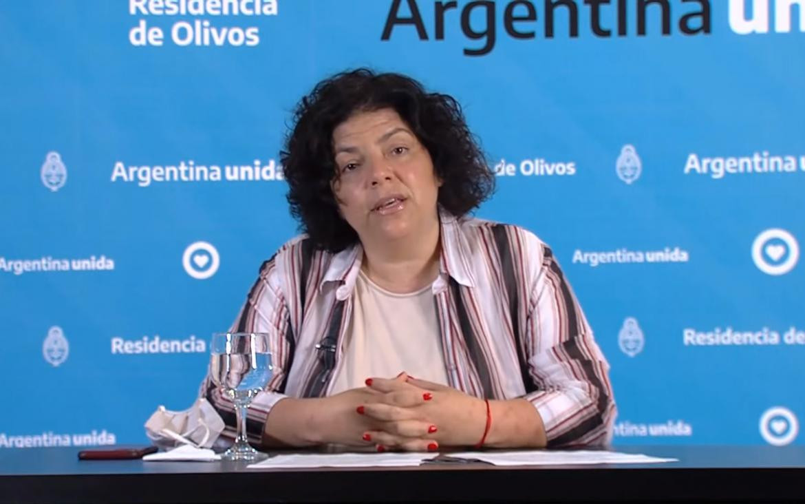 Carla Vizzotti, ministra de Salud, NA