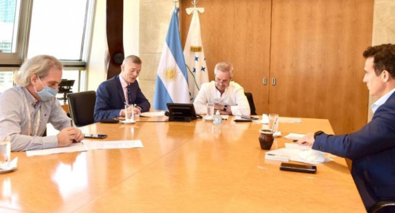 Felipe Solá conversó con el secretario de Estado estadounidense, NA.