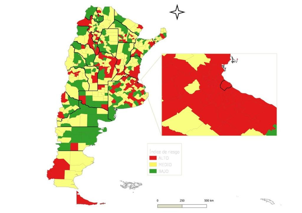 El mapa epidemiológico, coronavirus en Argentina, abril 2021
