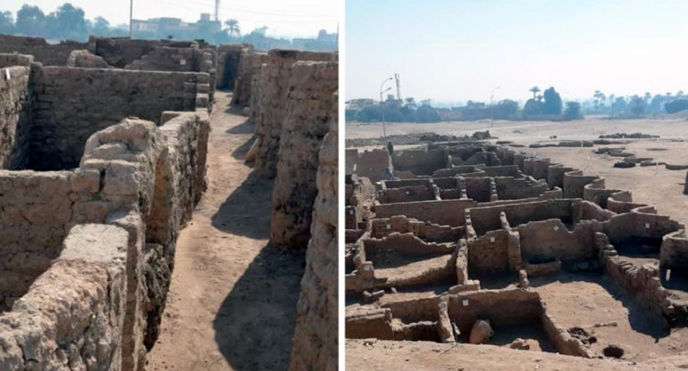 Hallaron en Egipto restos de una ciudad perdida de 3.000 años